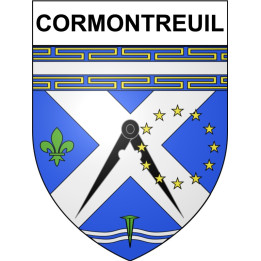 Cormontreuil Sticker wappen, gelsenkirchen, augsburg, klebender aufkleber