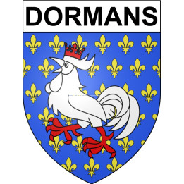 Dormans 51 ville Stickers blason autocollant adhésif