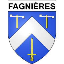 Stickers coat of arms Fagnières adhesive sticker
