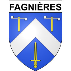 Adesivi stemma Fagnières adesivo