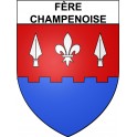 Fère-Champenoise 51 ville Stickers blason autocollant adhésif