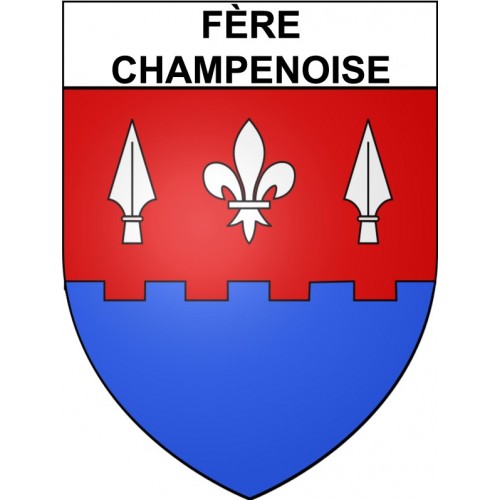 Stickers coat of arms Fère-Champenoise adhesive sticker