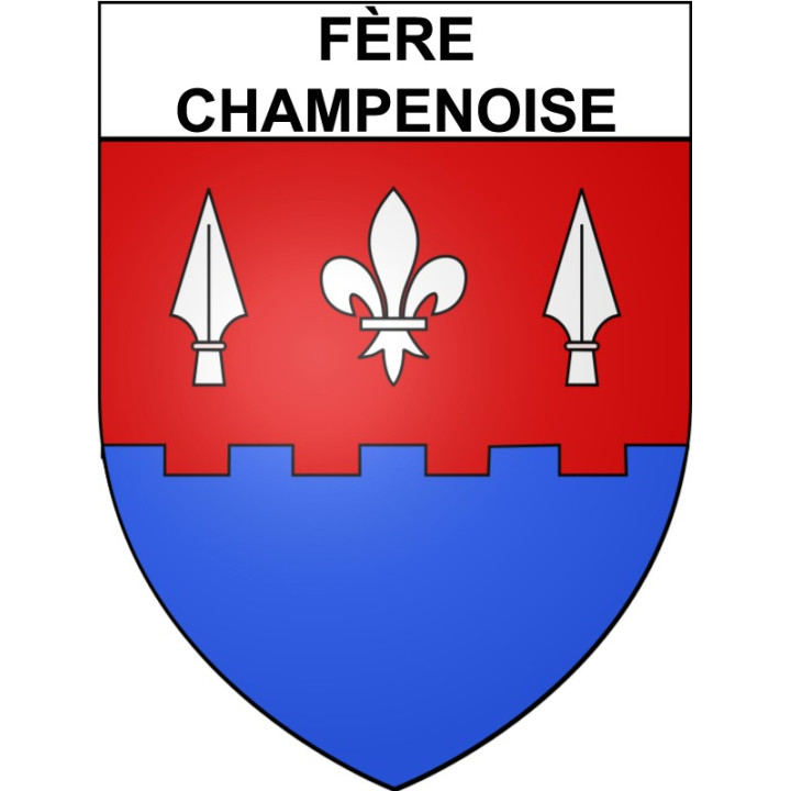 Fère-Champenoise Sticker wappen, gelsenkirchen, augsburg, klebender aufkleber