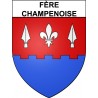 Pegatinas escudo de armas de Fère-Champenoise adhesivo de la etiqueta engomada