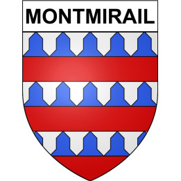 Stickers coat of arms Montmirail adhesive sticker