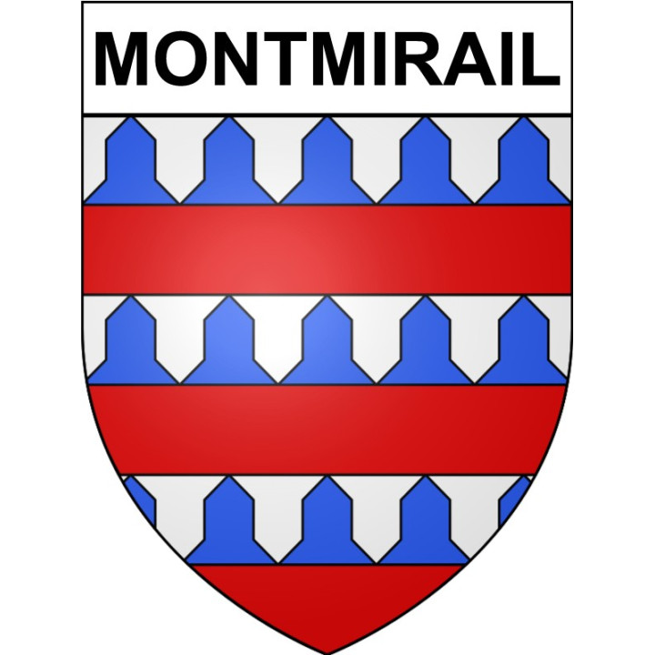 Montmirail 51 ville Stickers blason autocollant adhésif