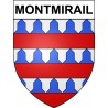 Pegatinas escudo de armas de Montmirail adhesivo de la etiqueta engomada
