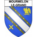 Pegatinas escudo de armas de Mourmelon-le-Grand adhesivo de la etiqueta engomada