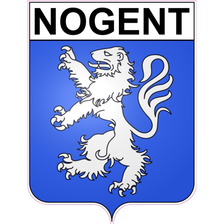 Nogent 51 ville Stickers blason autocollant adhésif