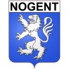 Pegatinas escudo de armas de Nogent adhesivo de la etiqueta engomada