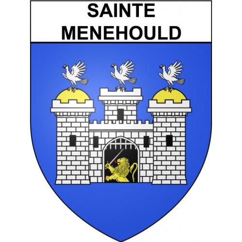 Sainte-Menehould Sticker wappen, gelsenkirchen, augsburg, klebender aufkleber