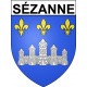 Sézanne 51 ville Stickers blason autocollant adhésif