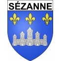 Stickers coat of arms Sézanne adhesive sticker