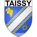 Pegatinas escudo de armas de Taissy adhesivo de la etiqueta engomada
