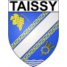 Pegatinas escudo de armas de Taissy adhesivo de la etiqueta engomada