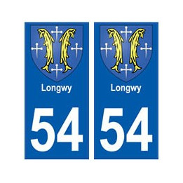 54 Longwy blason autocollant plaque stickers ville