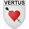 Stickers coat of arms Vertus adhesive sticker
