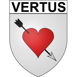Stickers coat of arms Vertus adhesive sticker