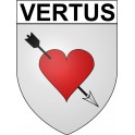 Vertus 51 ville Stickers blason autocollant adhésif