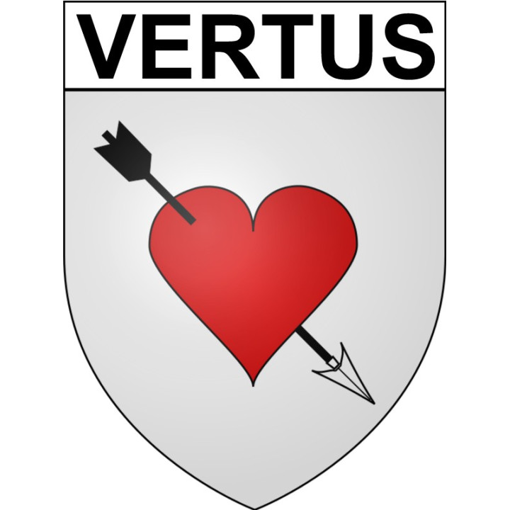 Vertus Sticker wappen, gelsenkirchen, augsburg, klebender aufkleber