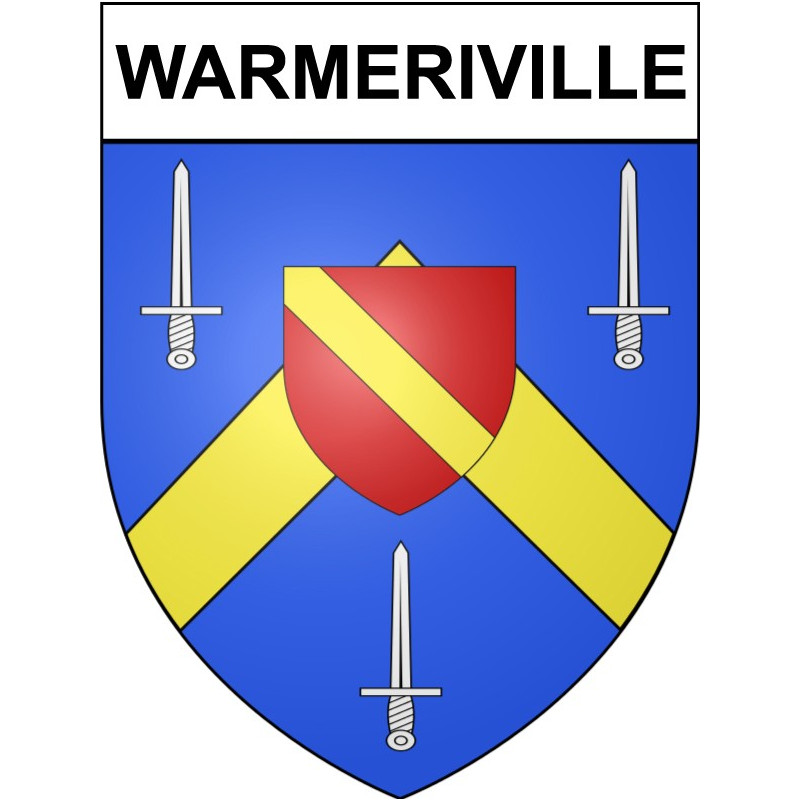 Stickers coat of arms Warmeriville adhesive sticker