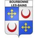 Stickers coat of arms Bourbonne-les-Bains adhesive sticker