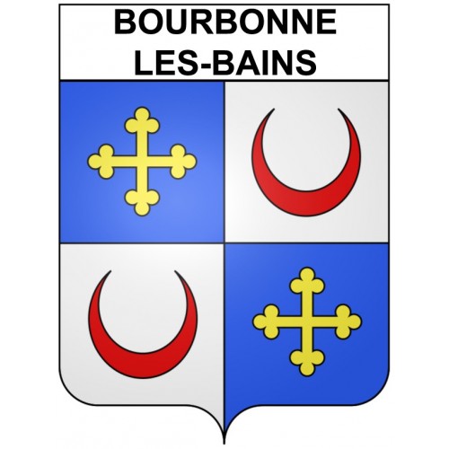 Adesivi stemma Bourbonne-les-Bains adesivo