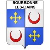 Bourbonne-les-Bains Sticker wappen, gelsenkirchen, augsburg, klebender aufkleber