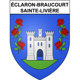 éclaron-Braucourt-Sainte-Livière Sticker wappen, gelsenkirchen, augsburg, klebender aufkleber