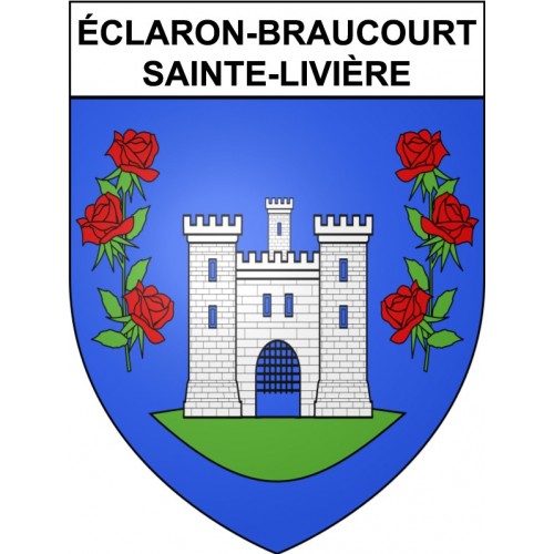 Adesivi stemma éclaron-Braucourt-Sainte-Livière adesivo