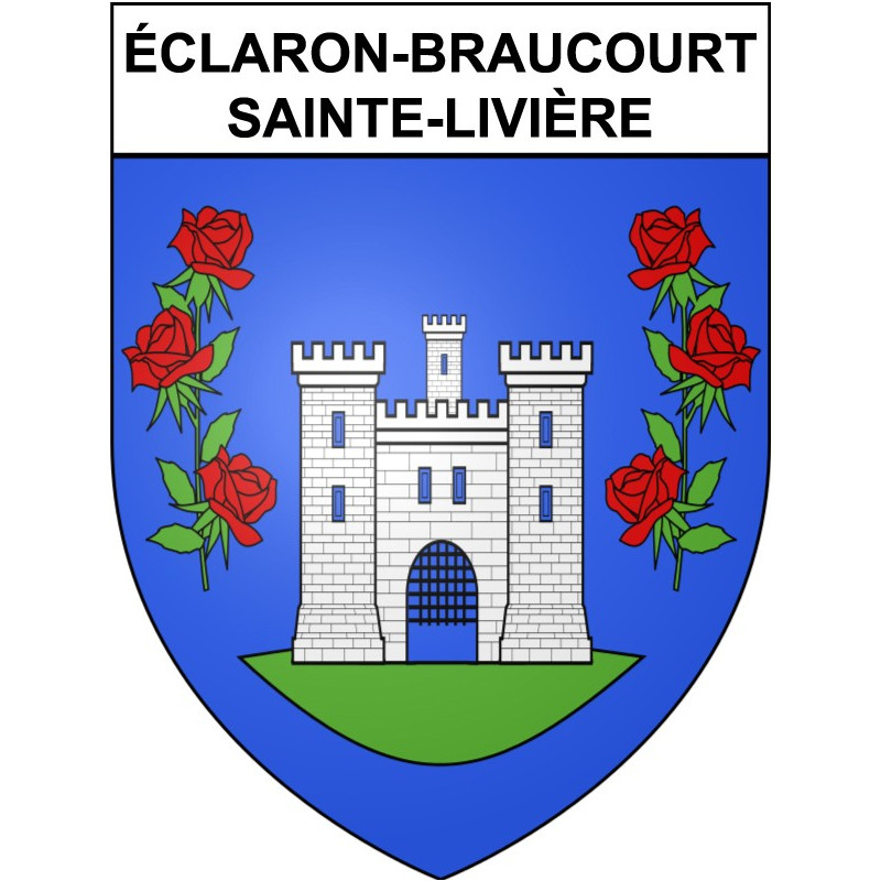 Adesivi stemma éclaron-Braucourt-Sainte-Livière adesivo