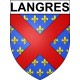 Langres 52 ville Stickers blason autocollant adhésif