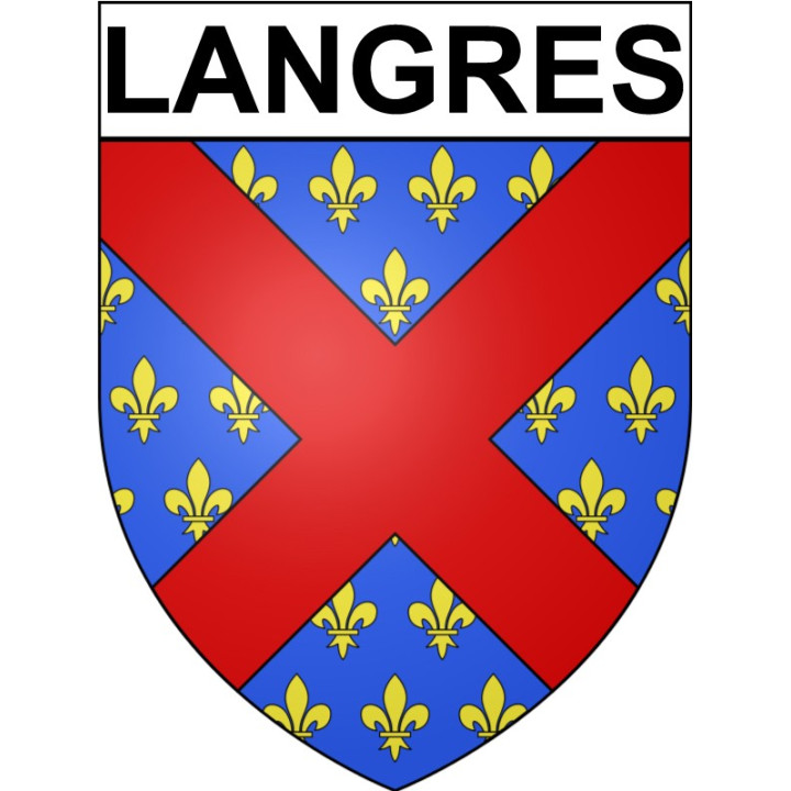 Stickers coat of arms Langres adhesive sticker