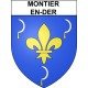 Pegatinas escudo de armas de Montier-en-Der adhesivo de la etiqueta engomada