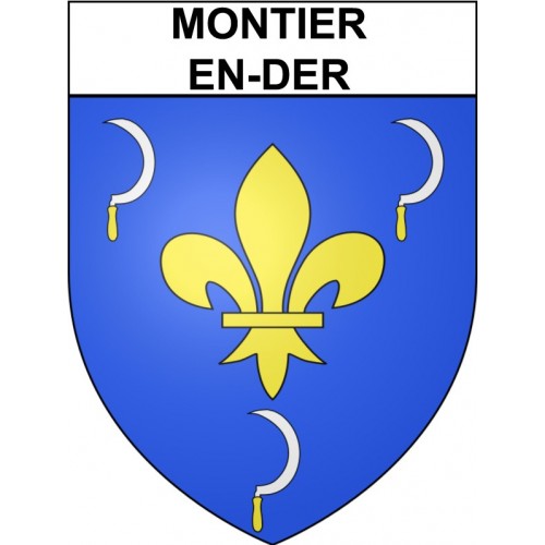 Stickers coat of arms Montier-en-Der adhesive sticker
