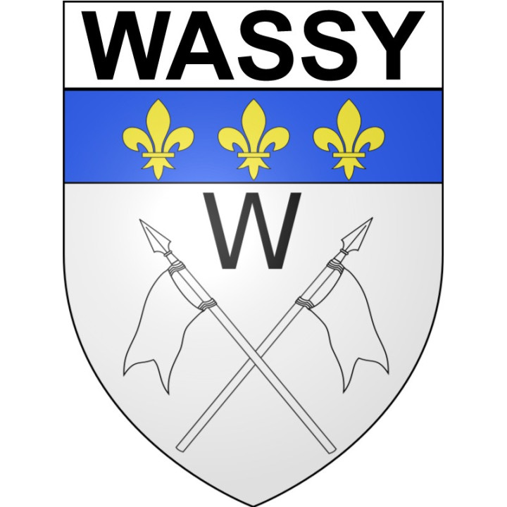 Stickers coat of arms Wassy adhesive sticker