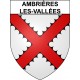 Pegatinas escudo de armas de Ambrières-les-Vallées adhesivo de la etiqueta engomada