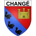 Changé 53 ville Stickers blason autocollant adhésif