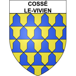 Stickers coat of arms Cossé-le-Vivien adhesive sticker