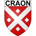 Craon 53 ville Stickers blason autocollant adhésif