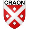 Craon 53 ville Stickers blason autocollant adhésif