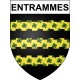 Pegatinas escudo de armas de Entrammes adhesivo de la etiqueta engomada