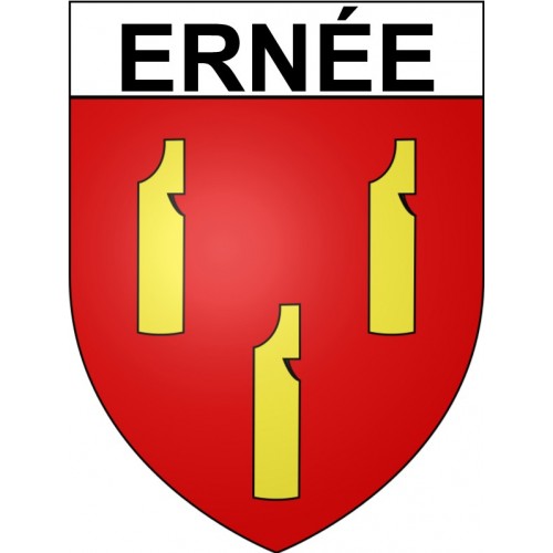 Ernée 53 ville Stickers blason autocollant adhésif