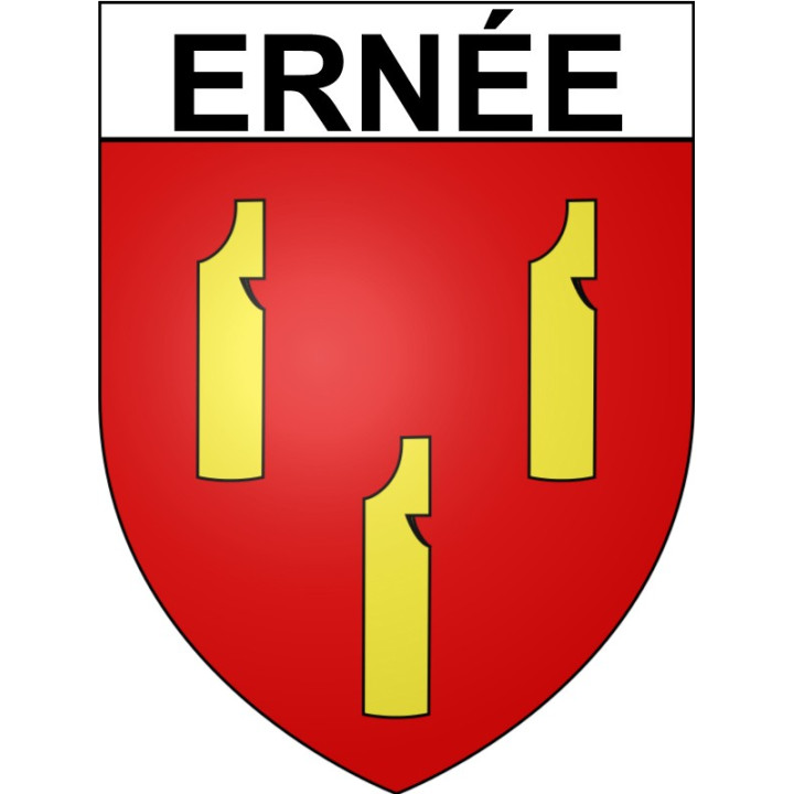 Stickers coat of arms Ernée adhesive sticker