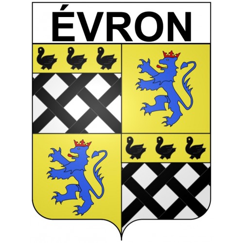 Stickers coat of arms évron adhesive sticker