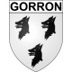 Gorron Sticker wappen, gelsenkirchen, augsburg, klebender aufkleber