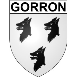 Gorron 53 ville Stickers blason autocollant adhésif