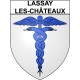 Stickers coat of arms Lassay-les-Châteaux adhesive sticker