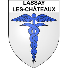 Lassay-les-Châteaux Sticker wappen, gelsenkirchen, augsburg, klebender aufkleber