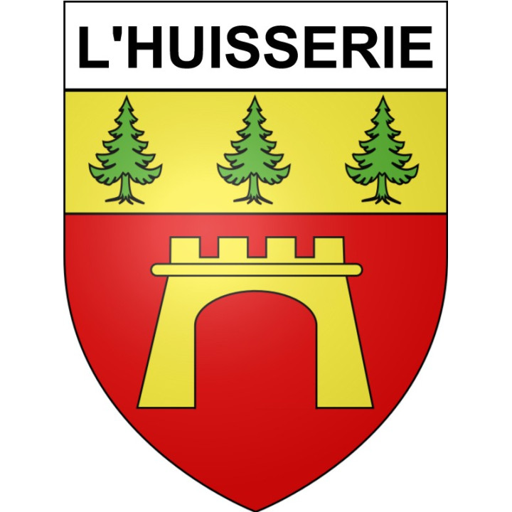 Stickers coat of arms L'Huisserie adhesive sticker